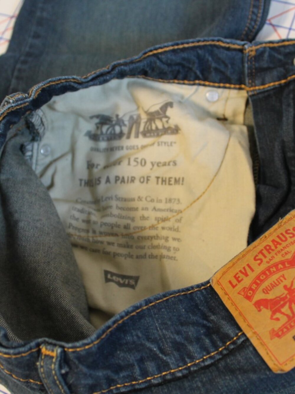 Levi's 541 Athletic Taper Men's Jeans 34/32 - Picture 7 of 8